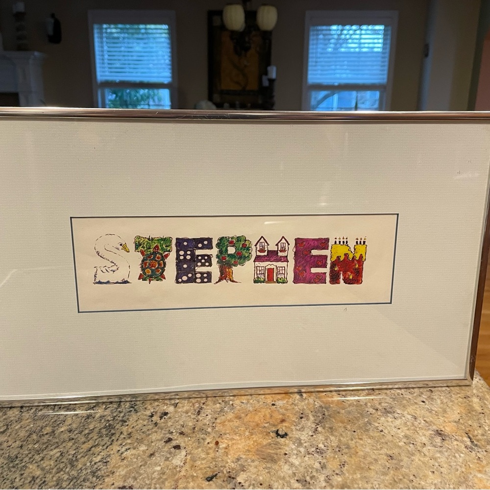 Framed Stephen name